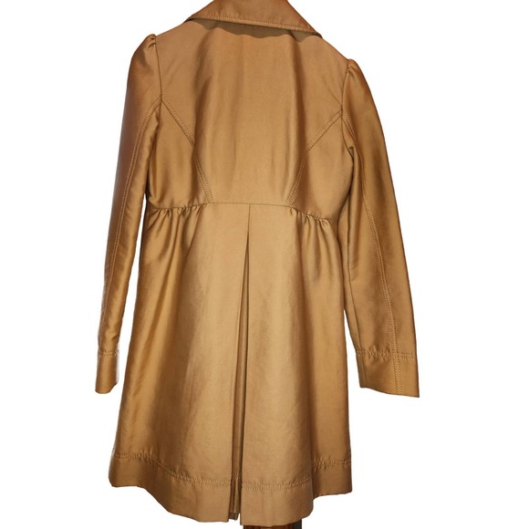Kenneth Cole women's lightweight jacket.  Golden/Beige satin material. small - Picture 2 of 15